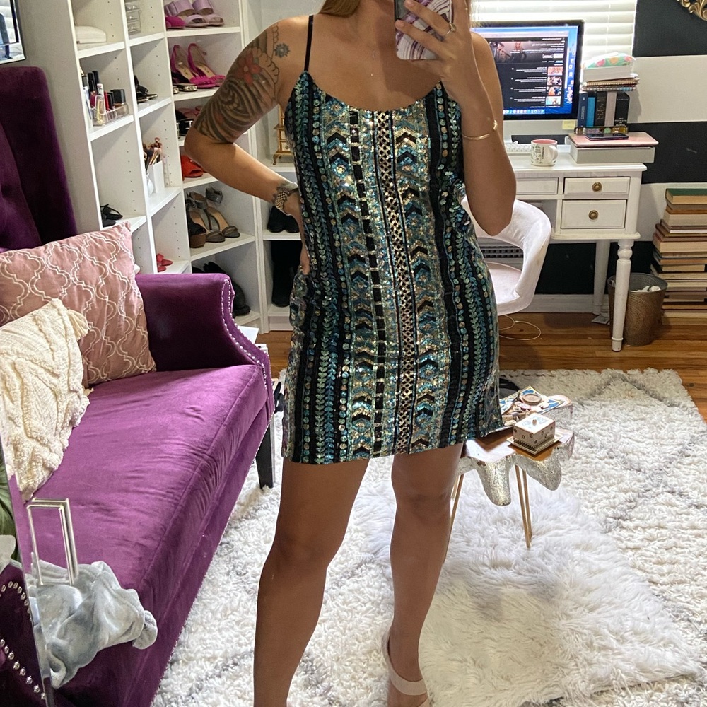 Sequin sparkle dress